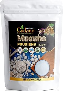 Poudre de mucuna pruriens biologique 1 lb (454 g) | certifié usda