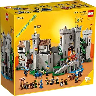 Lego® icons château des chevaliers du lion à construire (10305) modèle pour adultes