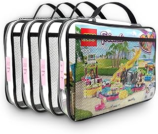 Ensemble de 4 blocs de fermeture éclair en pvc holay, jouet, sac