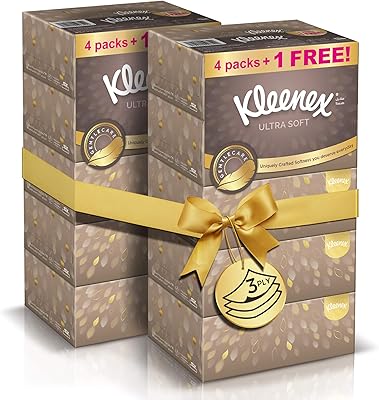 Mouchoirs ultra doux kleenex, paquet de 10 boîtes 96 feuilles x 3 épaisseurs