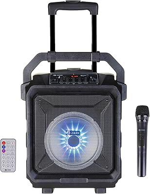 Haut-parleur de karaoké bluetooth zook thunder xl 50 w avec télécommande