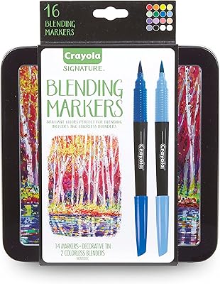 Ensemble de crayons estompeurs crayola avec pochette décorative, 14 couleurs vives et 2 stylos estompeurs incolores. Profitez des meilleurs deals du Sénégal sur Diaytar