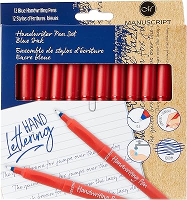 Stylos d'écriture manuscrite bleus manoscript de manuscript pen company paquet