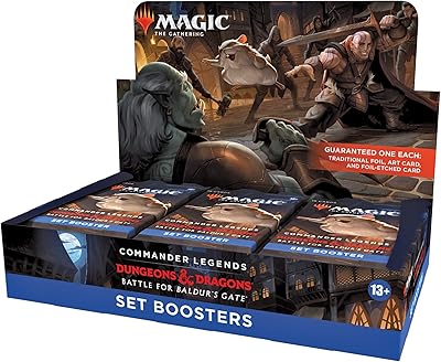 Magic the gathering commander legends baldur's gate collection booster box : 18 pièces