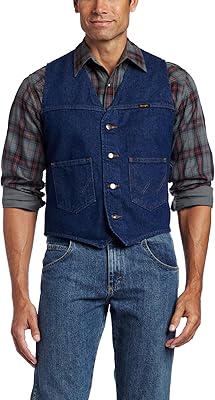 Veste en jean non doublée wrangler denim pour hommes, denim bleu