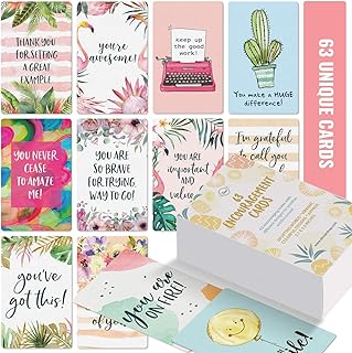Cartes de motivation desi, cartes d'encouragement au format carte de visite, 63 cartes