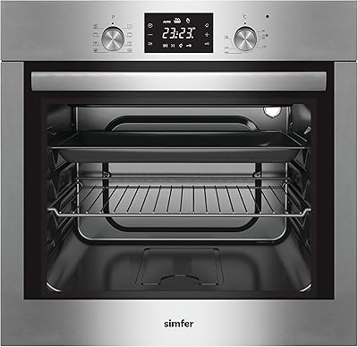 Four électrique encastrable simfer 60 cm en acier inoxydable, garantie 2 ans smf608boe