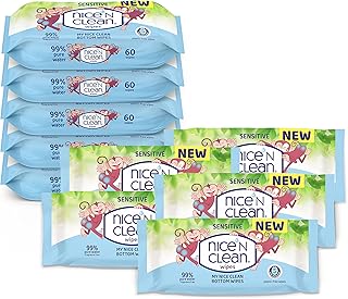 Nice & clean my wipes 600 lingettes de toilette toutes fines sans plastique