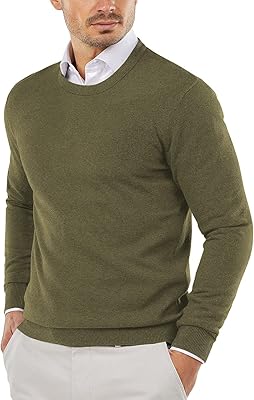 Pull tricoté léger à col rond pour hommes pour tenue décontractée ou formelle