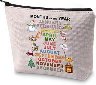Une trousse de maquillage avec la phrase « mois de l'année »
