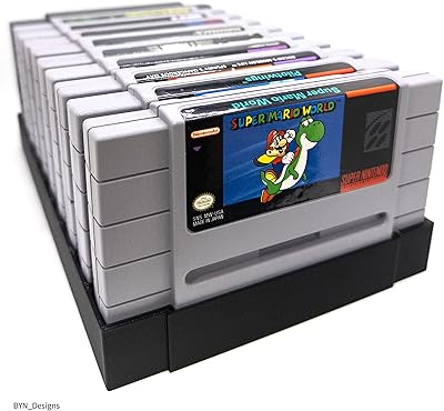 Support de cartouche de jeu pour jeux super nintendo - peut contenir jusqu'à
