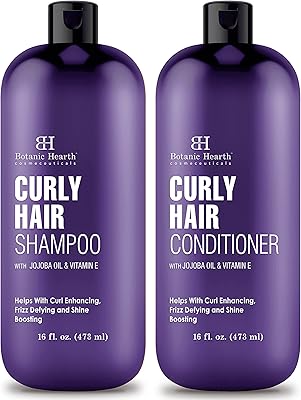 Coffret shampoing et après-shampooing botanique hearth pour cheveux bouclés |
