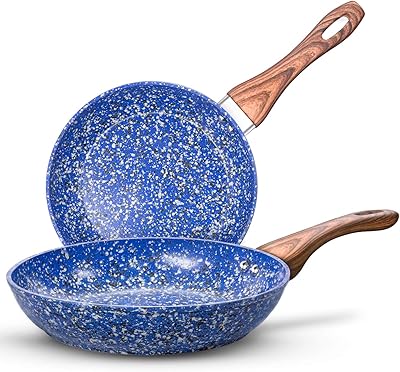 Ensemble de poêles à frire michelangelo 10" et 12", ensemble de poêles à