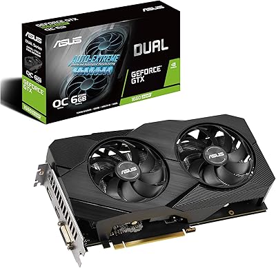 Asus geforce gtx 1660 performances ultra rapides 6 go double ventilateur - édition