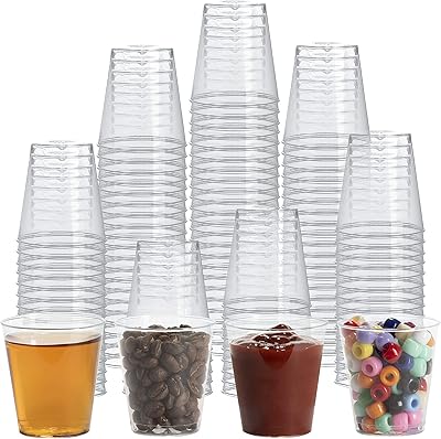 Gobelets en plastique transparent de 15 oz petits gobelets jetables