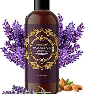 Huile de massage sensationnelle avec de l'huile d'amande pure lavande réconfortante et jojoba nourrissante pour peau. Diaytar : Des prix mini pour un service maxi