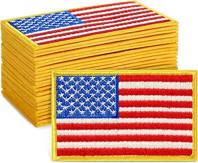 Patch drapeau américain, patchs thermocollants patriotiques