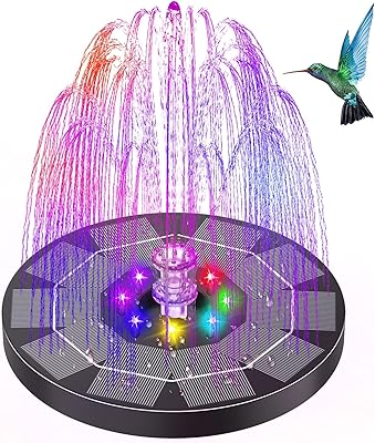 Fontaine solaire led 3,5 w pour bain d'oiseaux, fontaines d'eau solaires avec batterie