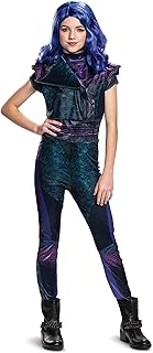 Déguisement mal classic descendants 3 pour petites filles, petit (ize/4-6x), violet