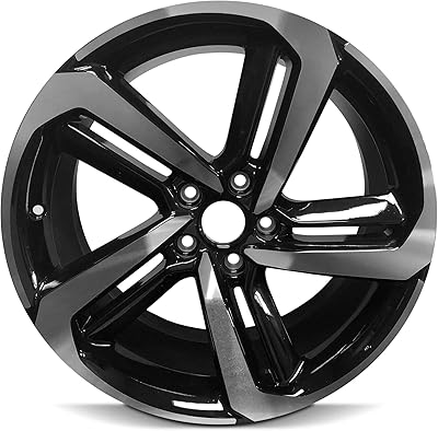 Jante en aluminium noire fabriquée à la machine pour honda accord 18-22, taille