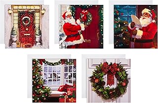Cartes de noël caritatives hallmark - paquet de 30 en 5 modèles traditionnels
