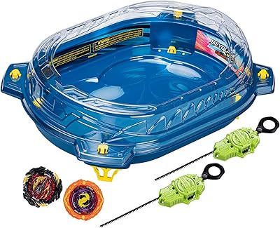 Beyblade quad-strike thunder edge battle set de burst, un jeu de combat comprenant