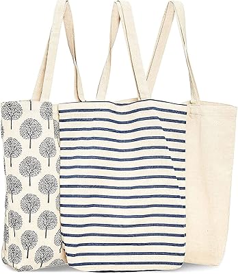 Sac fourre-tout réutilisable javist toile de coton sac d'épicerie