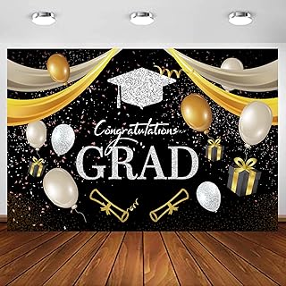 Bannière de fond de remise de diplôme faubion 2023, grande bannière de félicitations