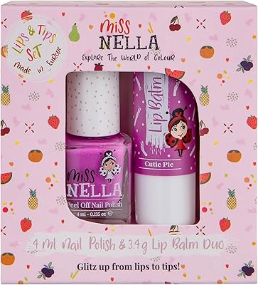 Ensemble vernis à ongles et baume à lèvres miss nella - vernis à