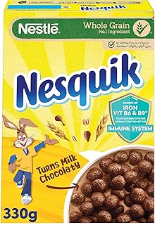 Céréales au chocolat nesquik, 330 g, paquet de 1