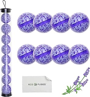 Balles désodorisantes éco-fusionnées pour baskets, casiers, sacs de sport - paquet de 8