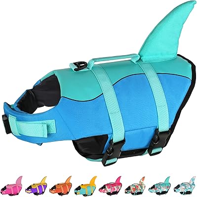 Gilet de sauvetage pour chien dogchiar gilet requin mignon pour la natation