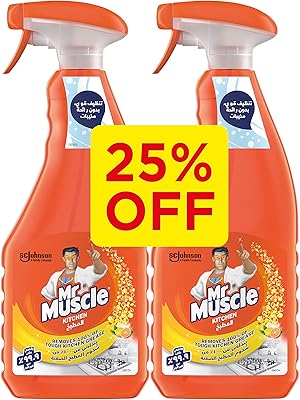 Nettoyant de cuisine mr. muscle au citron, élimine facilement la graisse tenace, 2