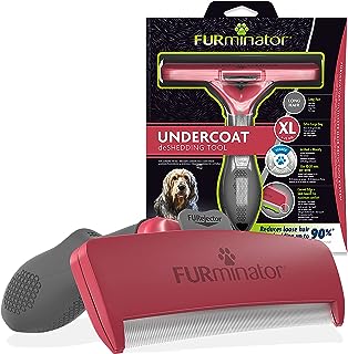 Outil de toilettage de sous-poil furminator pour poils extra longs pour chiens