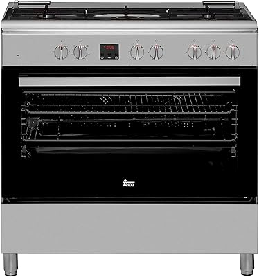 Poêle autoportante teka 90 cm avec cuisinière à gaz et four électrique multifonction