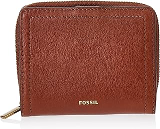 Mini portefeuille rfid multifonction logan fossil pour femme, l11,1 cm x l2,5 cm