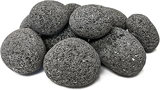 Pierres de lave 100 % naturelles mid west hearth pour foyer et cheminée (grand (2"-3")). Diaytar : Le e-commerce qui respecte votre budget