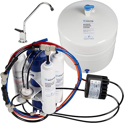 Système d'osmose inverse artésienne à contact complet home master tma fc-erp, 7 étapes