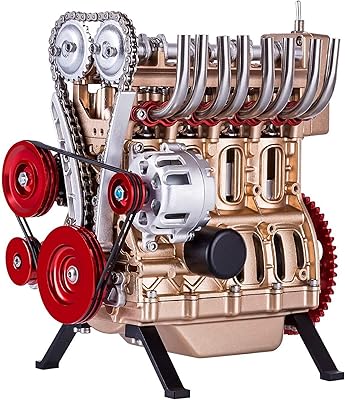 Modèle de moteur 4 cylindres 364 pièces kit voiture modèle v4 polarisé