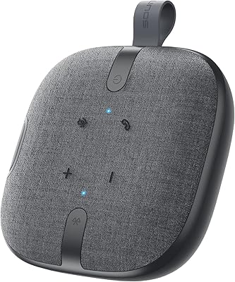 Haut-parleur bluetooth pour conférences téléphoniques, soundbeats pure voice mains libres avec 4 microphones
