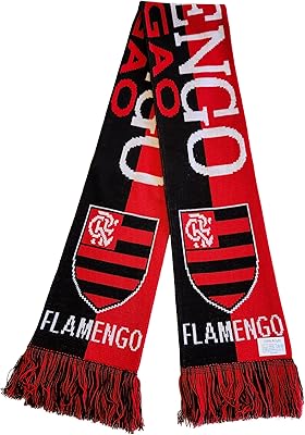 Écharpe flamengo | de fan de football tricot acrylique de qualité supérieure rouge