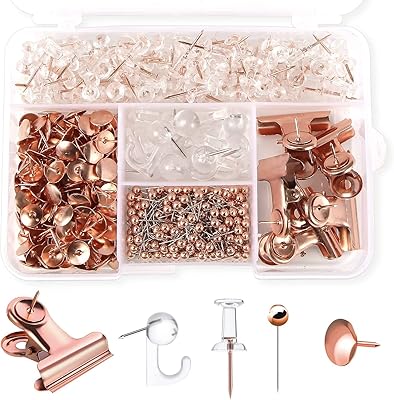 Trombones amater en or rose punaises rondes ensemble de papeterie de bureau. Diaytar : Le choix malin des consommateurs sénégalais