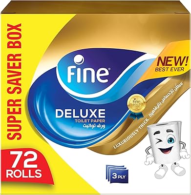 Papier toilette fin premium très absorbant, stérile, doux, résistant et égouttable, 3 épaisseurs
