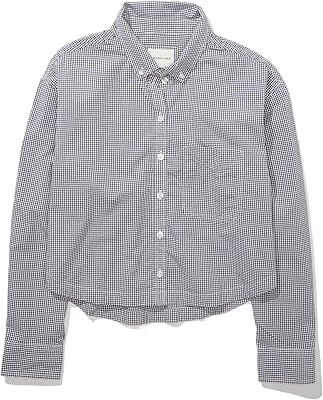 Chemise courte boutonnée pour femme