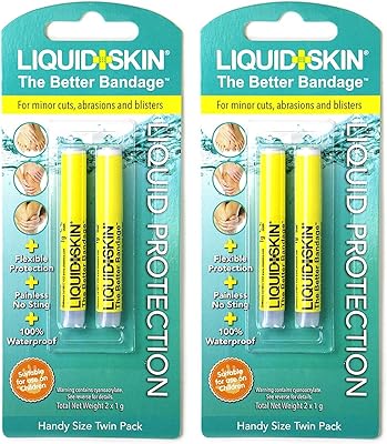 Liquid skin® - plâtre liquide très efficace, formule facile à utiliser \"no sting\" 2 bulles (4 pipettes de 1g). Le e-commerce qui respecte votre pouvoir d'achat : Diaytar