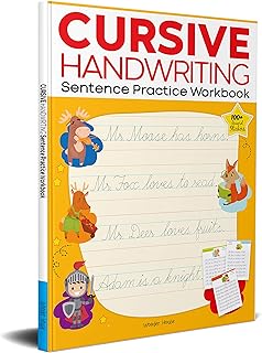 Écriture cursive phrase : cahier d'exercices