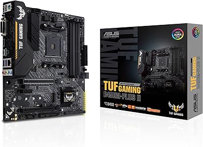 Carte mère de jeu asus b450m-plus ii amd b450 am4 micro atx