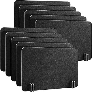 10 séparateurs de bureau acoustiques 16" x 24" panneau de confidentialité pour table