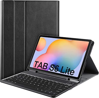Étui avec clavier pour samsung galaxy tab s6 lite (qwerty)