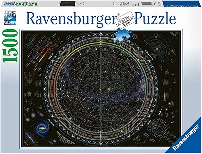 Puzzle ravensberger carte de l'univers de 1 500 pièces pour adultes et enfants